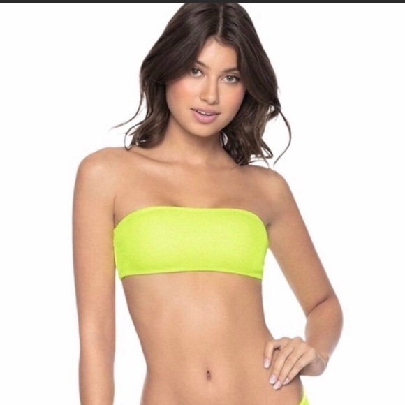 PILYQ Swim Pineapple Reef Tube Bandeau Top Size M - Picture 1 of 11